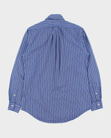 Vintage Y2K 00s Ralph Lauren Striped Classic Pony Custom Fit Long Sleeve Shirt - S