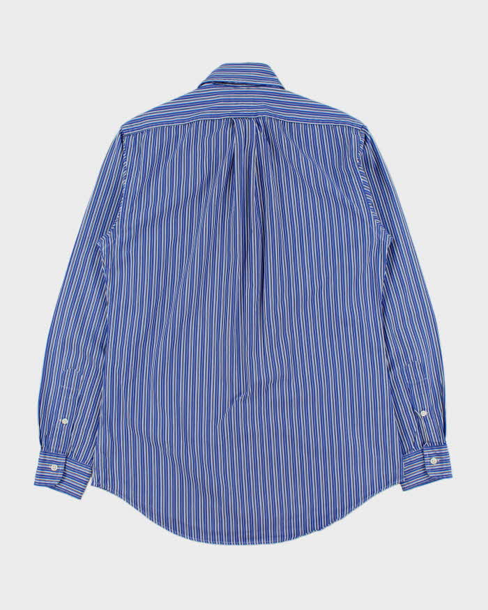 Vintage Y2K 00s Ralph Lauren Striped Classic Pony Custom Fit Long Sleeve Shirt - S