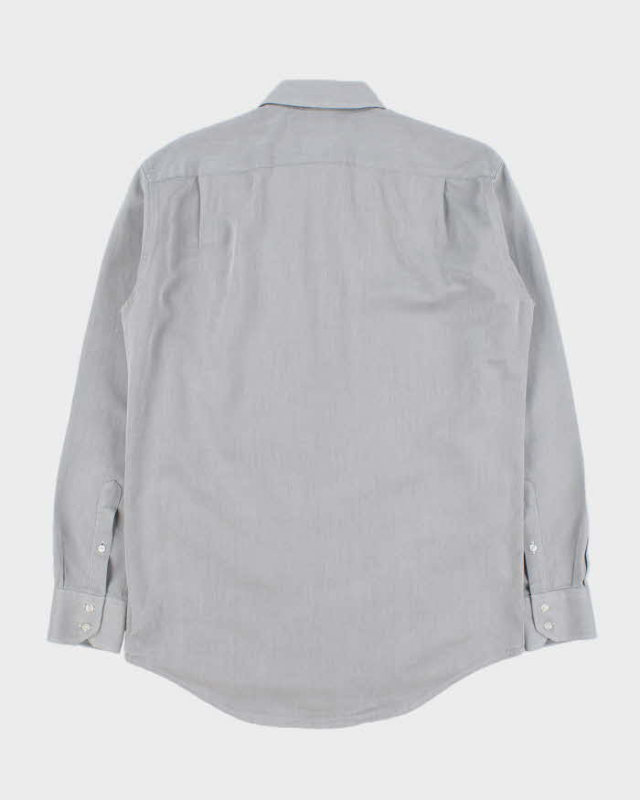Vintage Y2K 00s Lacoste Classic Croc Regular Fit Long Sleeve Poplin Shirt - M