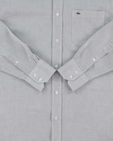 Vintage Y2K 00s Lacoste Classic Croc Regular Fit Long Sleeve Poplin Shirt - M