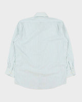 Vintage 1980s Givenchy Monsieur Striped Embroidered Pocket Logo Long Sleeve Shirt - S