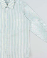 Vintage 1980s Givenchy Monsieur Striped Embroidered Pocket Logo Long Sleeve Shirt - S