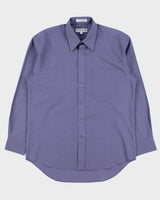 Vintage 1990s Givenchy Monsieur Violet Long Sleeve Dress Shirt - M
