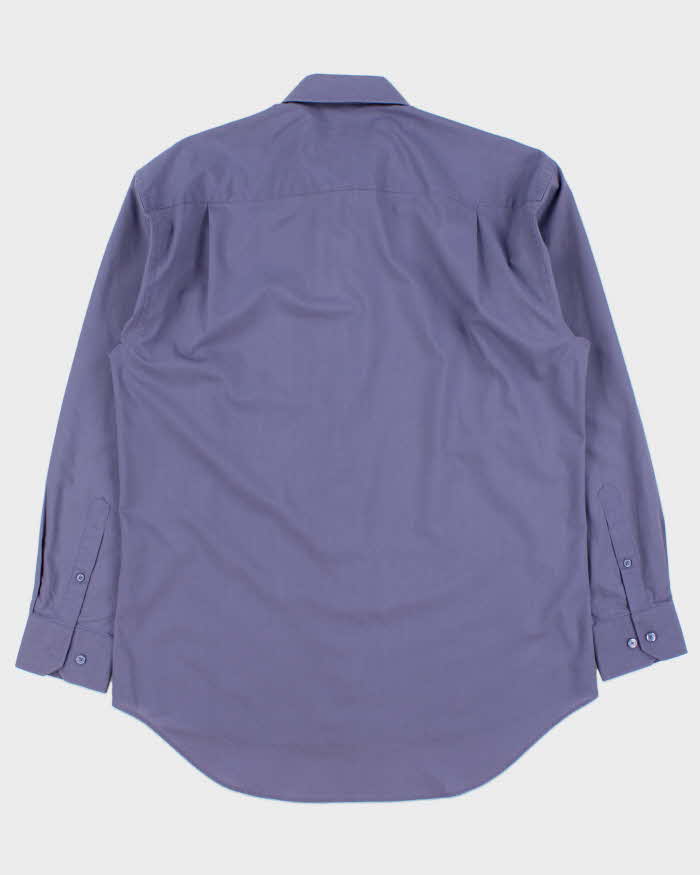 Vintage 1990s Givenchy Monsieur Violet Long Sleeve Dress Shirt - M