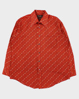 Vintage 1970s Hennessy By Van Heusen Patterned Long Sleeve Shirt - L