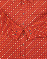 Vintage 1970s Hennessy By Van Heusen Patterned Long Sleeve Shirt - L