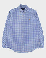 Vintage Ralph Lauren Gingham Check Classic Fit Long Sleeve Oxford Shirt - L