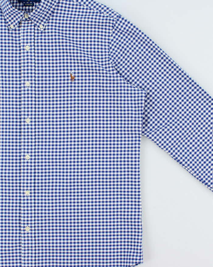 Vintage Ralph Lauren Gingham Check Classic Fit Long Sleeve Oxford Shirt - L
