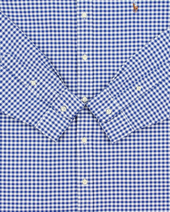 Vintage Ralph Lauren Gingham Check Classic Fit Long Sleeve Oxford Shirt - L