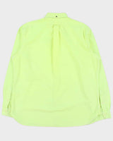 Vintage Y2K 00s Ralph Lauren Volt Green Custom Fit Long Sleeve Pocket Shirt - XL