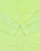 Vintage Y2K 00s Ralph Lauren Volt Green Custom Fit Long Sleeve Pocket Shirt - XL
