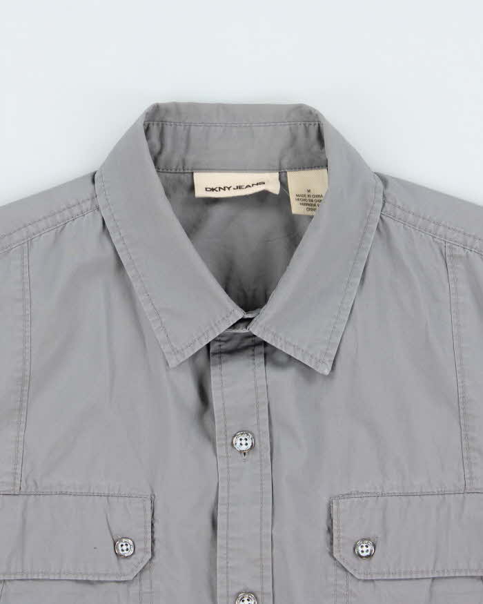 Vintage Y2K 00s DKNY Jeans Constructed Long Sleeve Utility Shirt - M