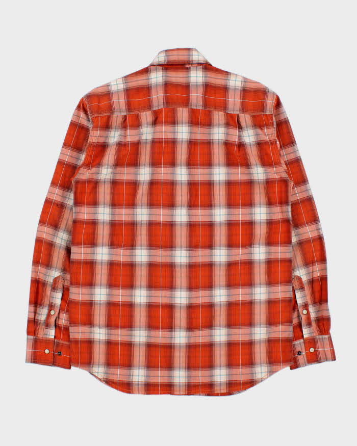 Vintage Carhartt Plaid Rugged Flex Snap Button Relaxed Fit Long Sleeve Western Shirt - S