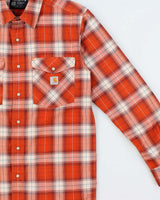 Vintage Carhartt Plaid Rugged Flex Snap Button Relaxed Fit Long Sleeve Western Shirt - S