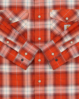 Vintage Carhartt Plaid Rugged Flex Snap Button Relaxed Fit Long Sleeve Western Shirt - S