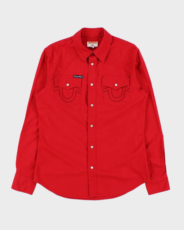 Vintage Y2k 2000s True Religion Western Snap Button Long Sleeve Shirt - S