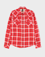 Vintage Nudie Jeans Soft Cotton Plaid Snap Button Long Sleeve Western Shirt - M