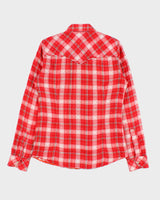 Vintage Nudie Jeans Soft Cotton Plaid Snap Button Long Sleeve Western Shirt - M