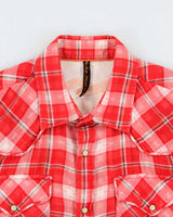 Vintage Nudie Jeans Soft Cotton Plaid Snap Button Long Sleeve Western Shirt - M