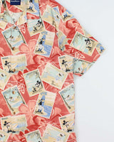 Vintage Tommy Bahama x Disney Parks Mickey Mouse Silk Hawaiian Shirt - L
