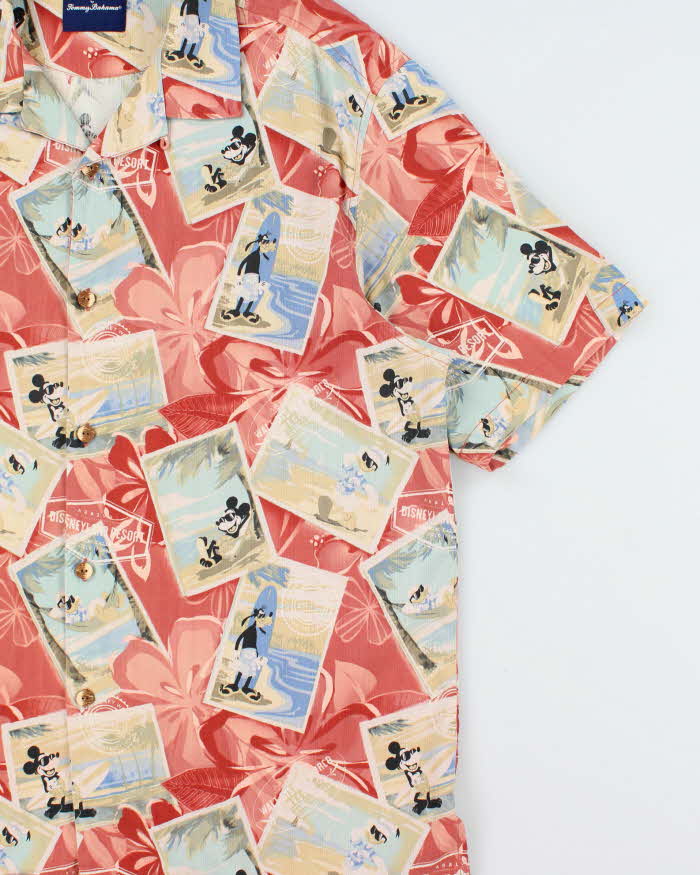Vintage Tommy Bahama x Disney Parks Mickey Mouse Silk Hawaiian Shirt - L