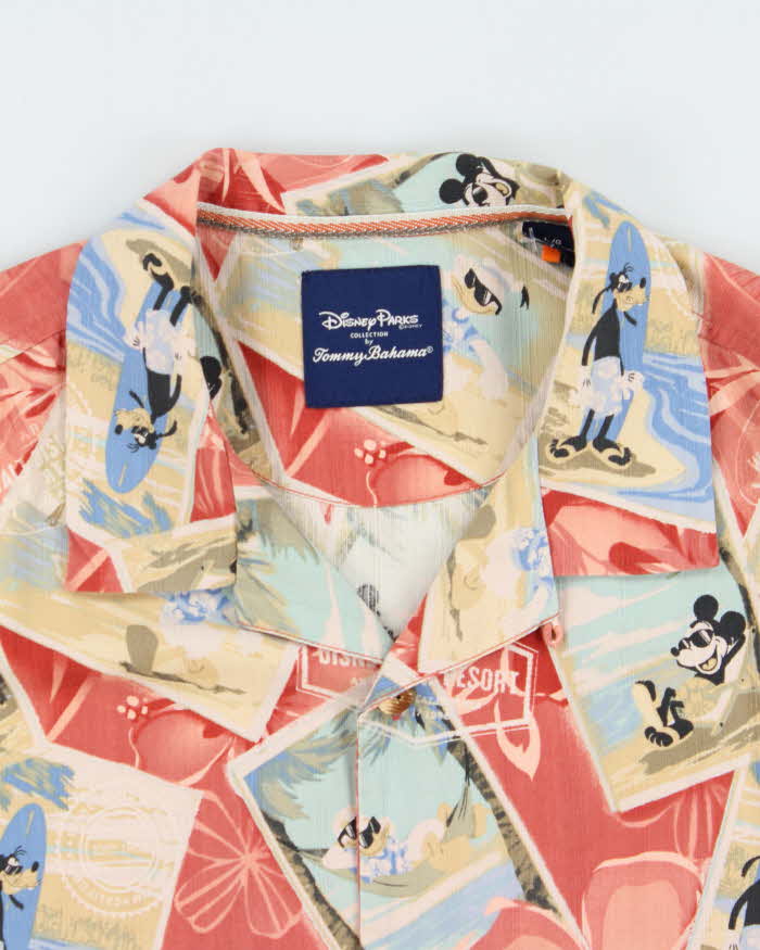 Vintage Tommy Bahama x Disney Parks Mickey Mouse Silk Hawaiian Shirt - L