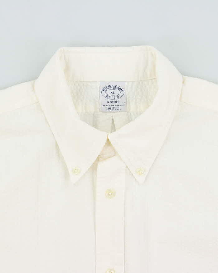 Vintage Brooks Brothers Striped Seersucker Long Sleeve Regent Shirt - XL