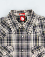 Vintage 1990s Element Checked Western Snap Button Long Sleeve Shirt - L