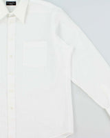 Vintage 1970s Christian Dior Monsieur Durable Press Striped Long Sleeve Dress Shirt - L