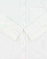 Vintage 1970s Christian Dior Monsieur Durable Press Striped Long Sleeve Dress Shirt - L