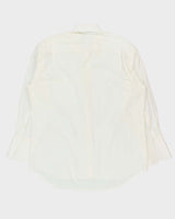 Vintage 1990s Christian Dior Striped Long Sleeve Dress Shirt - XL