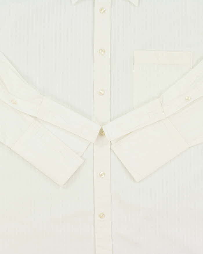 Vintage 1990s Christian Dior Striped Long Sleeve Dress Shirt - XL