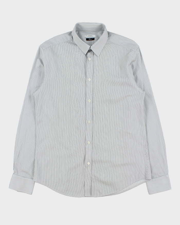 Vintage Versace Collection Striped Long Sleeve Shirt - M