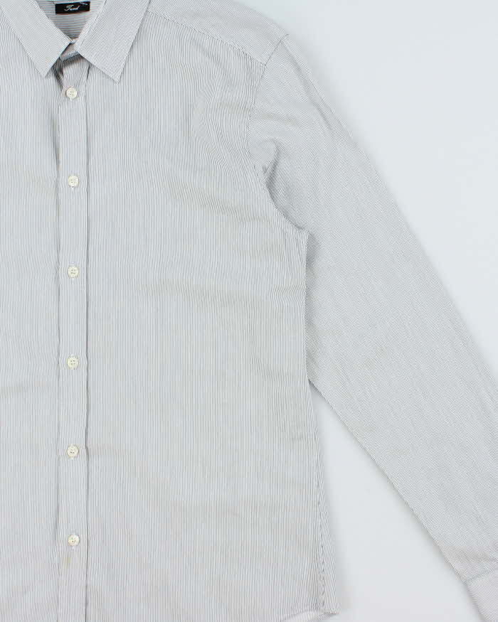 Vintage Versace Collection Striped Long Sleeve Shirt - M