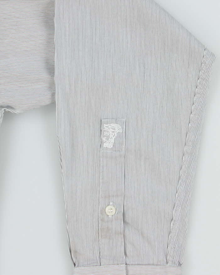 Vintage Versace Collection Striped Long Sleeve Shirt - M