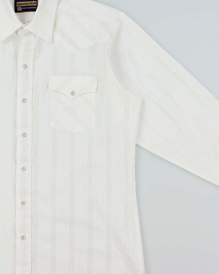 Vintage 1980s Panhandle Slim Western Snap Button Shirt - L