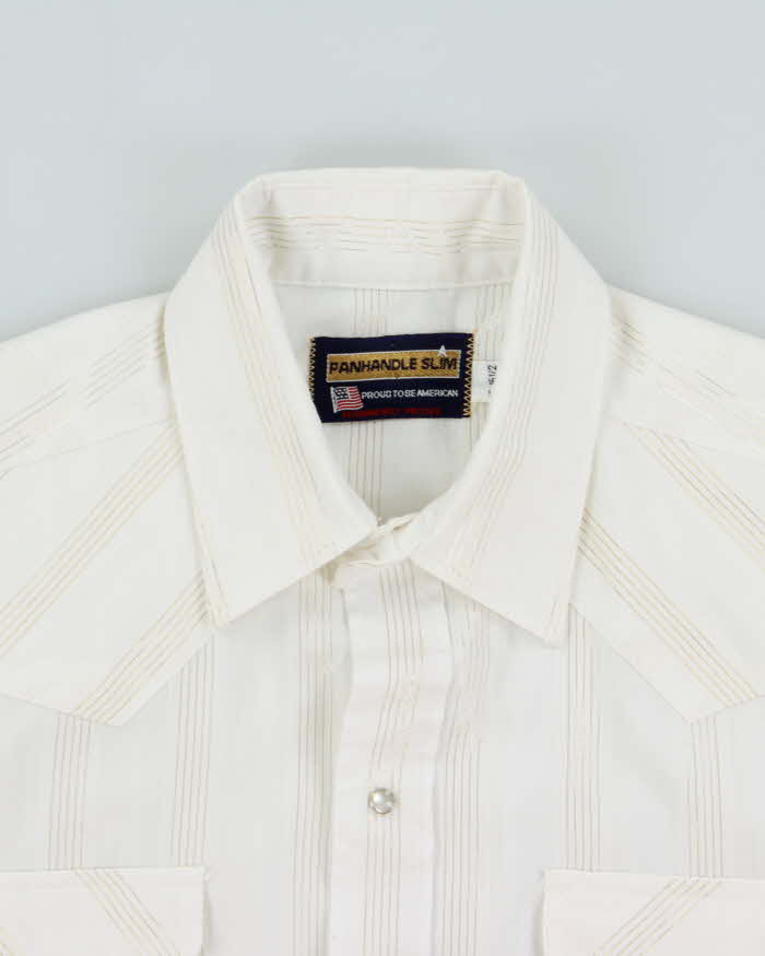 Vintage 1980s Panhandle Slim Western Snap Button Shirt - L