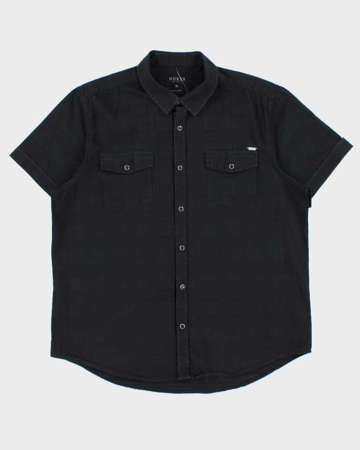 Vintage 2000s Guess Checked Short Sleeve Shirt - XL