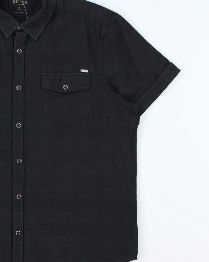 Vintage 2000s Guess Checked Short Sleeve Shirt - XL