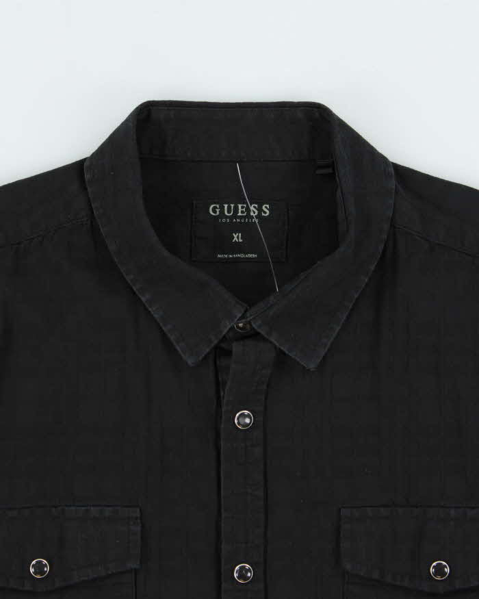 Vintage 2000s Guess Checked Short Sleeve Shirt - XL