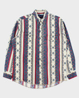 Vintage 1990s Wrangler X-Long Tails Western Shirt - L