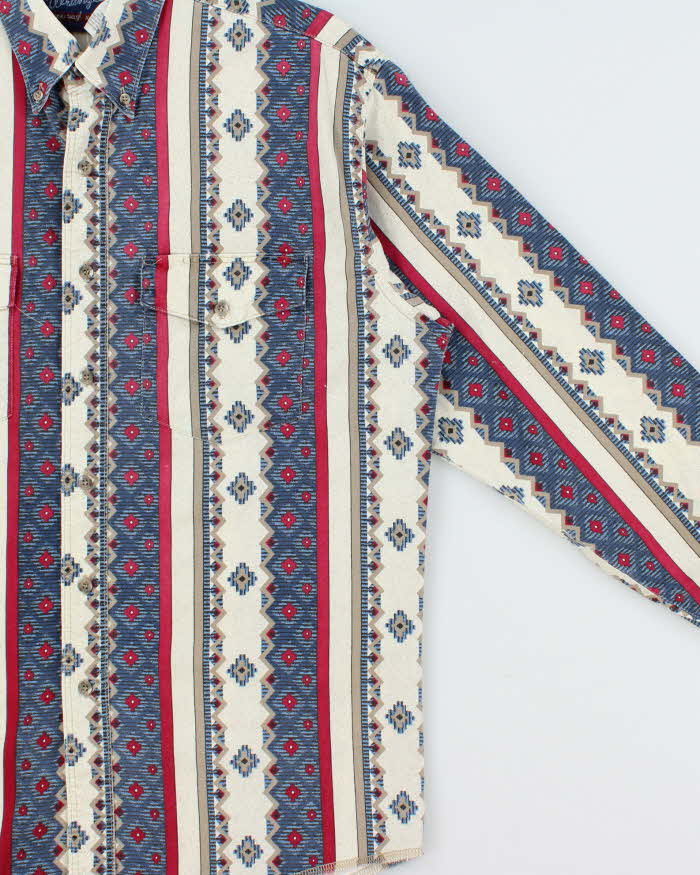 Vintage 1990s Wrangler X-Long Tails Western Shirt - L