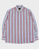 Vintage 1990s Timberland Oversized Stripe Long Sleeve Shirt - L