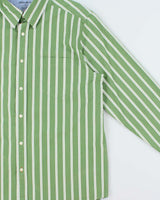 Vintage Eddier Bauer Oversized Stripe Long Sleeve Shirt - L