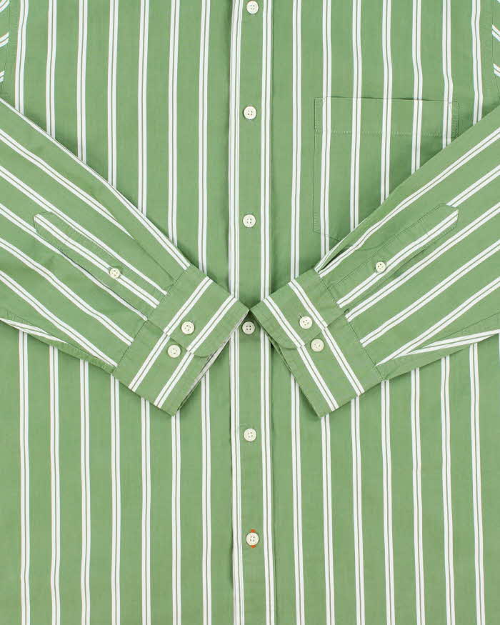 Vintage Eddier Bauer Oversized Stripe Long Sleeve Shirt - L
