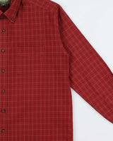 Vintage Eddier Bauer Oversized Heavyweight Checked Long Sleeve Shirt - L