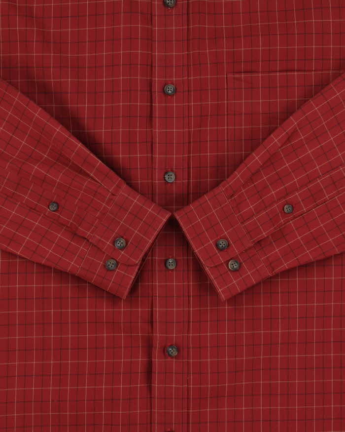 Vintage Eddier Bauer Oversized Heavyweight Checked Long Sleeve Shirt - L