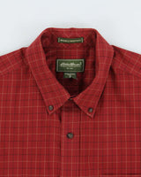 Vintage Eddier Bauer Oversized Heavyweight Checked Long Sleeve Shirt - L
