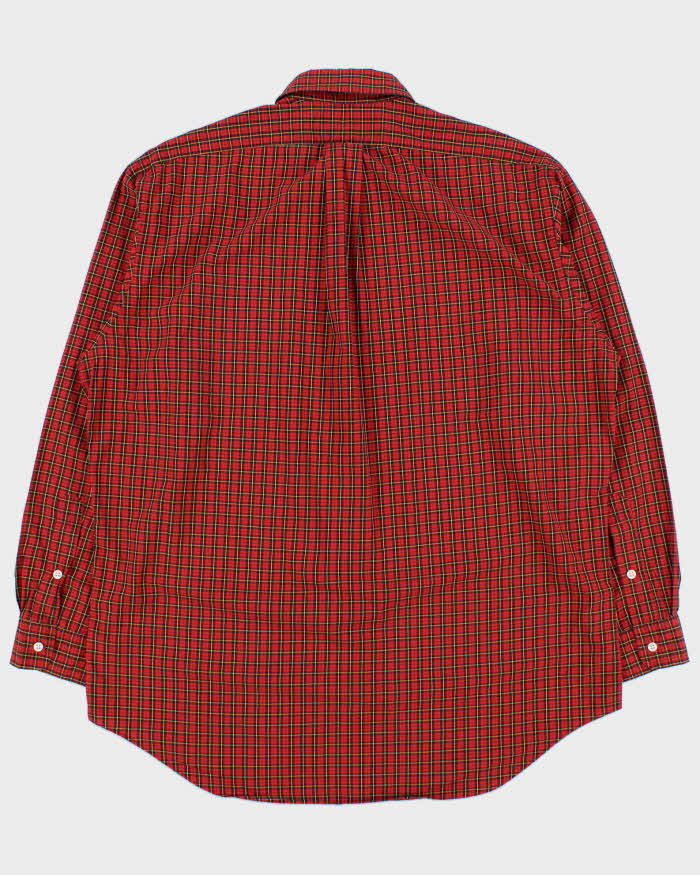 Vintage 1990s Ralph Lauren Oversized Checked Long Sleeve Shirt - L