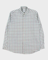 Vintage Brooks Brothers Heavyweight Checked Long Sleeve Shirt - XL
